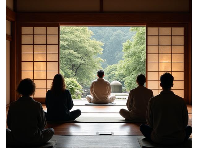 山寺での瞑想セッション